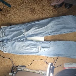 Super high-rise wide leg jeans
